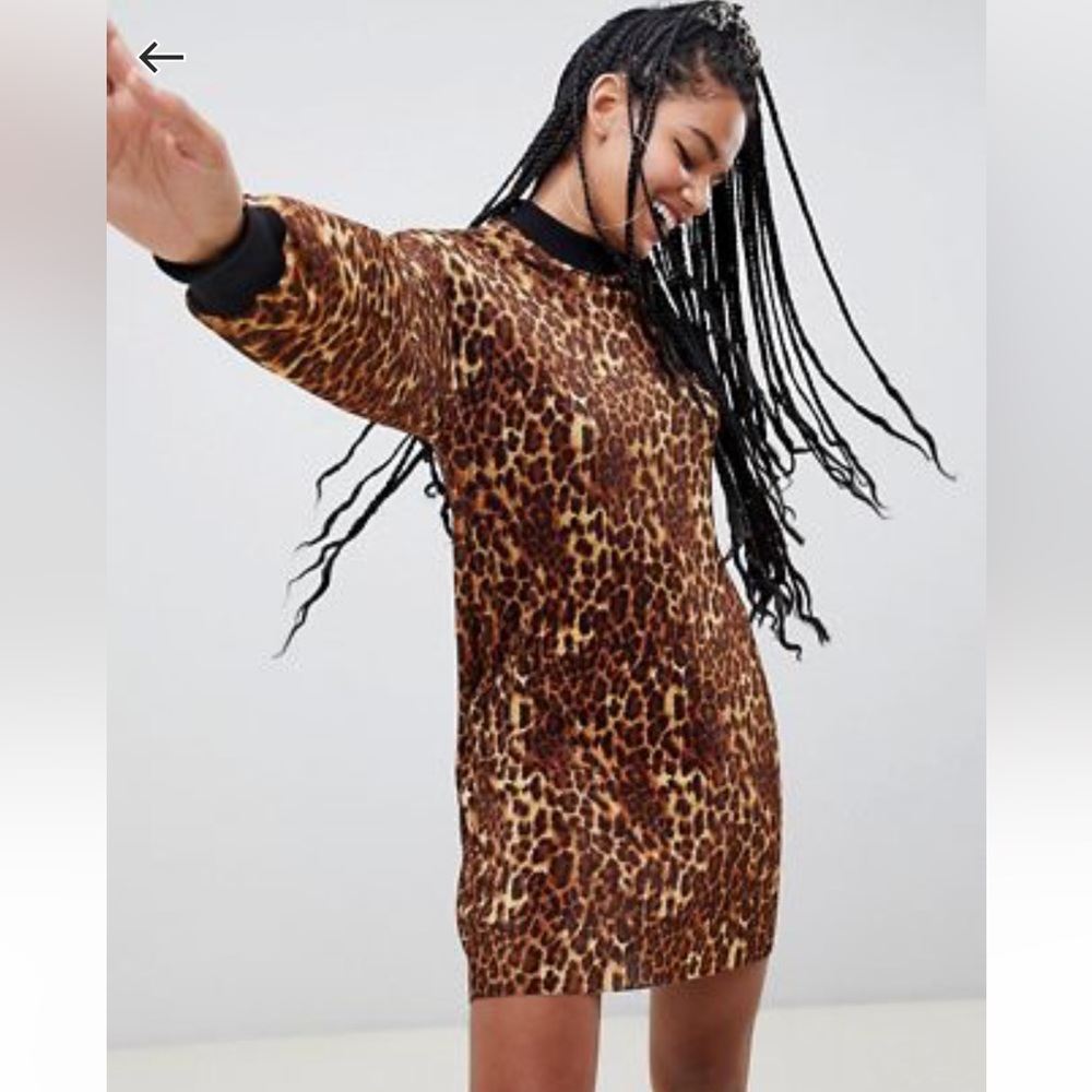 Leopard Print Mini Dress